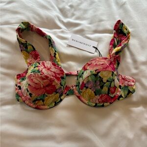 Weworewhat Claudia top vintage roses size small new with tag